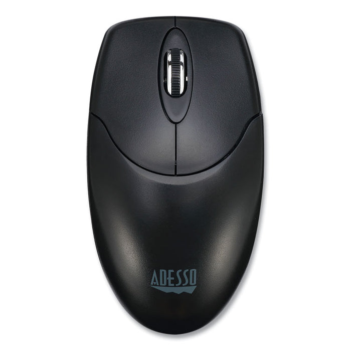 iMouse M60 Antimicrobial Wireless Mouse, 2.4 GHz Frequency/30 ft Wireless Range, Left/Right Hand Use, Black