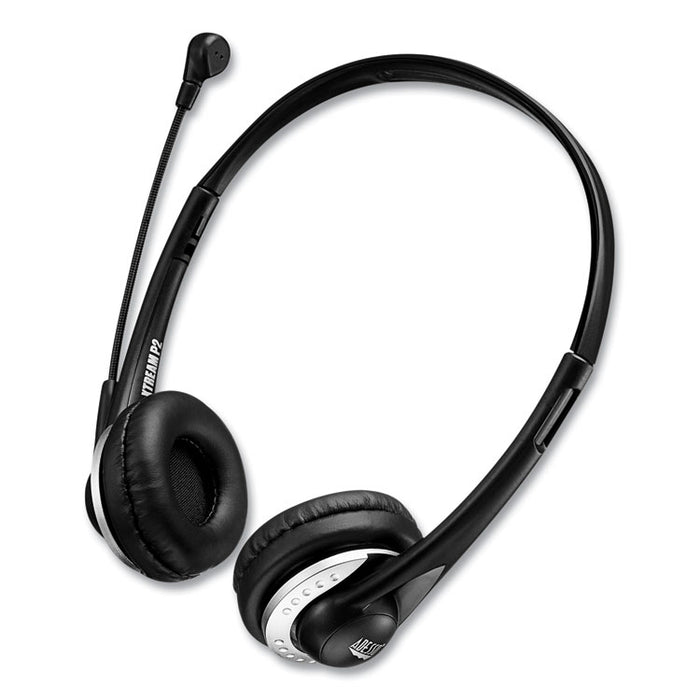Xtream P2 Binaural Over The Head Headset with Microphone, Black