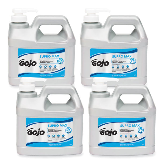 SUPRO MAX Heavy Duty Hand Cleaner, Refill for GOJO PRO TDX 2000 Dispenser, Floral Fragrance, 0.5 gal, 4/Carton