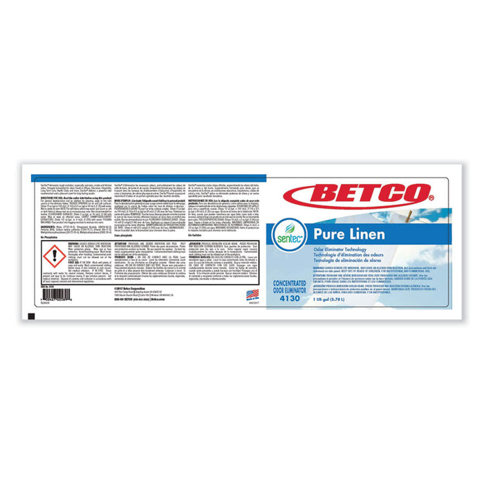 SenTec Pure Linen Concentrate Odor Eliminator, Pure Linen, 2 L Bottle, 2/Carton