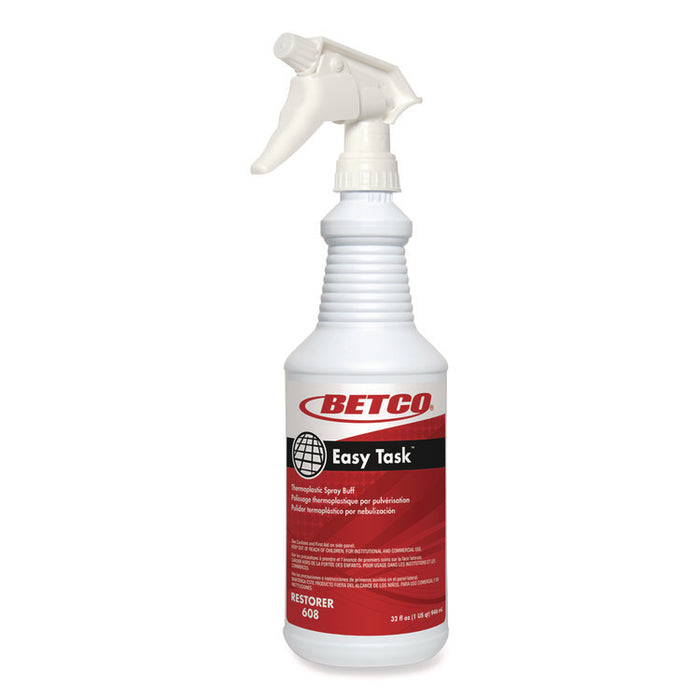 Easy Task Floor Finish, 32 oz Bottle, 12/Carton