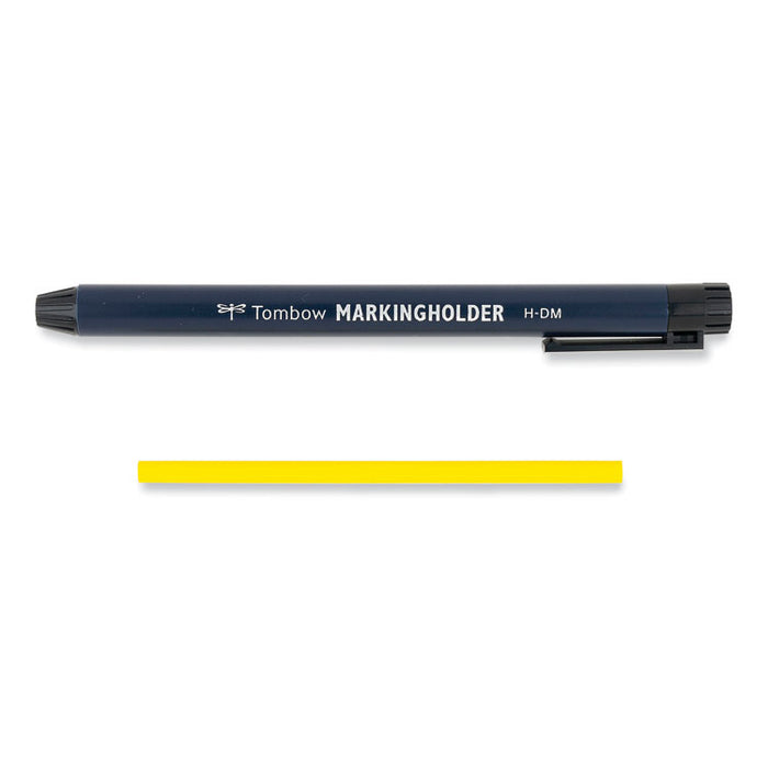 Mechanical Wax-Based Marking Pencil Refills, 4.4 mm, Yellow, 10/Box
