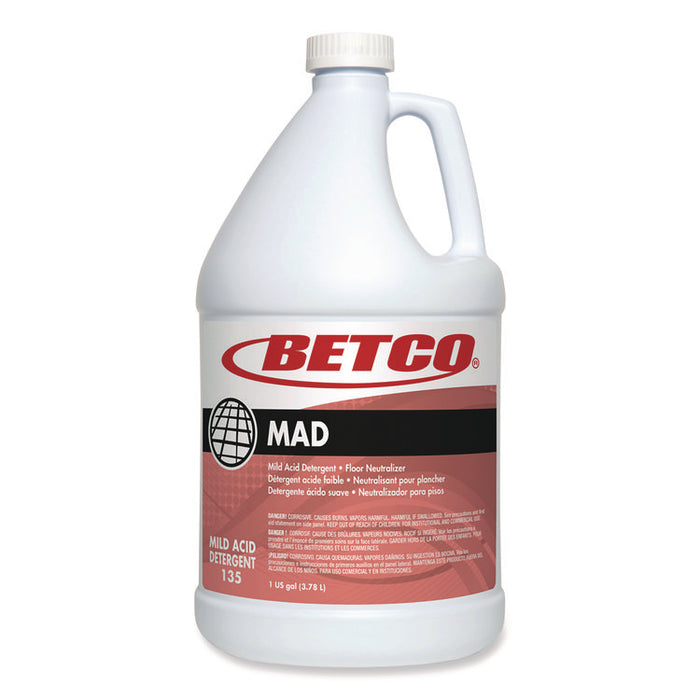 MAD Detergent, 1 gal Bottle, 4/Carton