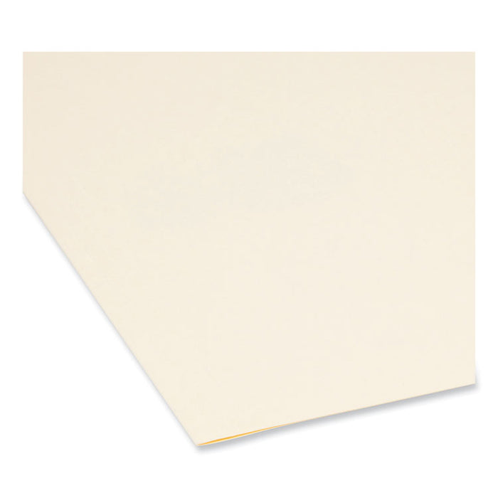 SuperTab Top Tab File Folders, 1/3-Cut Tabs: Assorted, Legal Size, 0.75" Expansion, 14-pt Manila, 50/Box