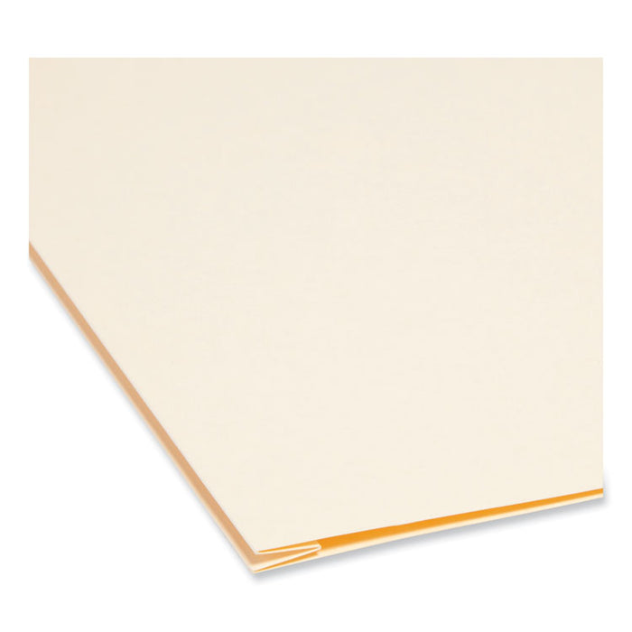 Expandable Heavyweight File Folders, 1/3-Cut Tabs: Assorted, Legal Size, 1.5" Expansion, Manila, 50/Box
