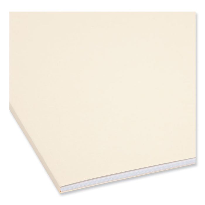 Top Tab Fastener Folders, Straight Tab, Expands 0.75", 1 Fastener, Legal Size, Manila, 50/Box