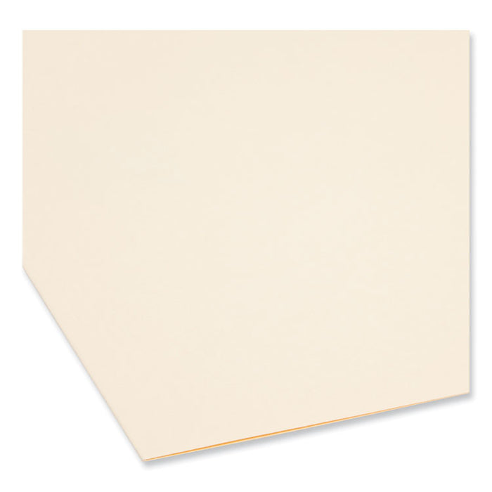 Top Tab Fastener Folders, 2/5-Cut Tab: Right of Center, Expands 0.75", 2 Fasteners, Legal Size, Manila, 50/Box