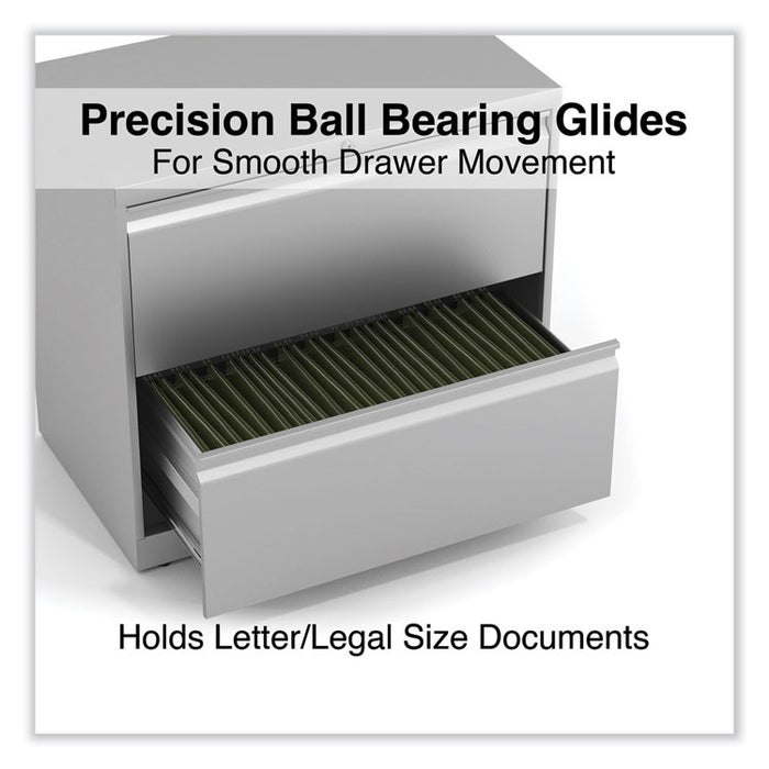 Lateral File, 2 Legal/Letter-Size File Drawers, Light Gray, 30" x 18.63" x 28"