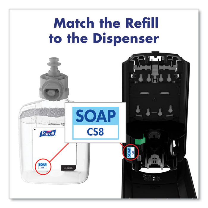 Healthcare HEALTHY SOAP 0.5% PCMX Antimicrobial Foam Refill, For CS8 Dispensers, Light Floral Scent, 1,200 mL, 2/Carton