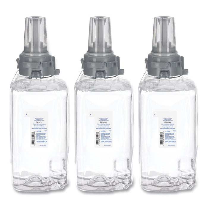 Clear and Mild Foam Hand Wash Refill, Unscented, 1,250 mL, 3/Carton