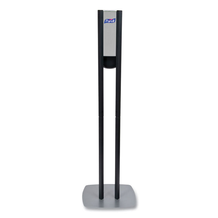 ES8 Hand Sanitizer Floor Stand with Dispenser, 1,200 mL, 13.5 x 5 x 28.5, Graphite/Silver