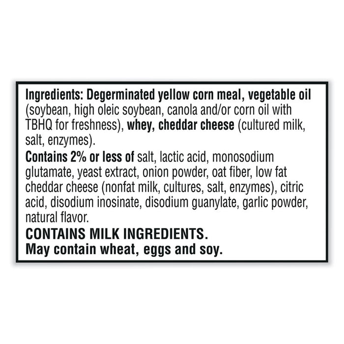 Puff'd Crackers, White Cheddar, 3 oz Bag, 6/Carton