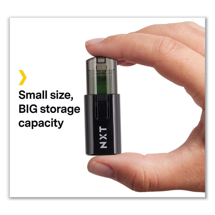 USB 2.0 Type-A Flash Drive, 8 GB, Black