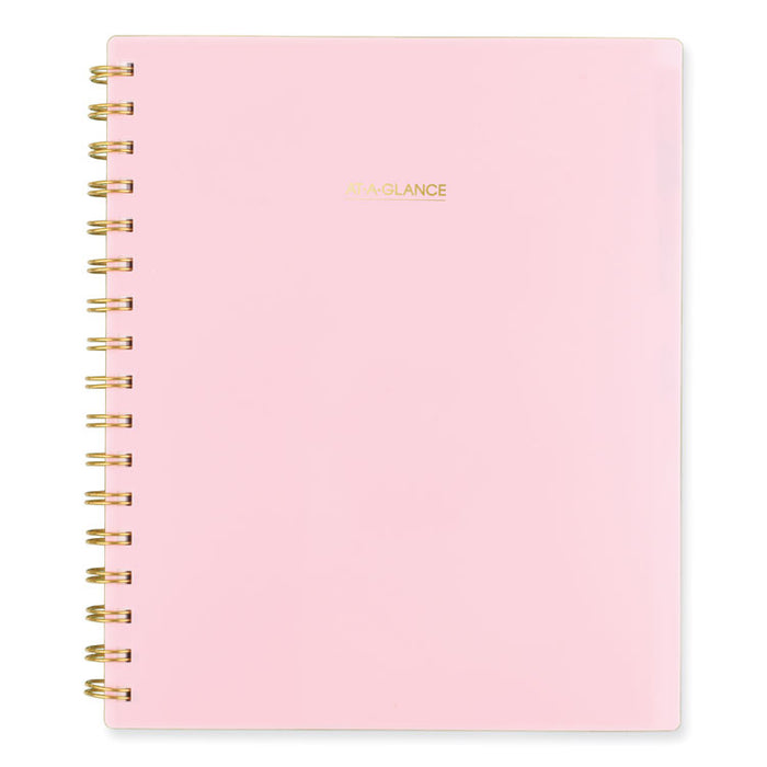 Harmony Weekly/Monthly Poly Planner, 8.81 x 7.88, Pink Cover, 13-Month: Jan 2026 to Jan 2027