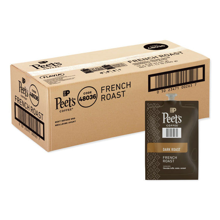 FLAVIA Ground Coffee Freshpacks, French Roast, 76/Carton