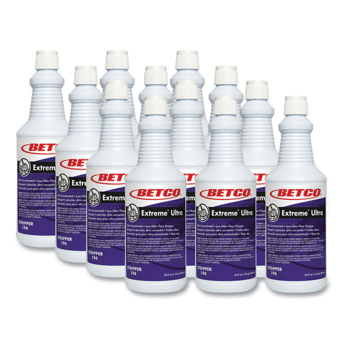 Extreme Floor Stripper, 32 oz Bottle, 12/Carton