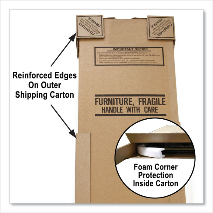 Adjustable Folding Table, Rectangular, 48" x 24" x 22" to 32", Blue Top, Black Legs, 4/Pallet