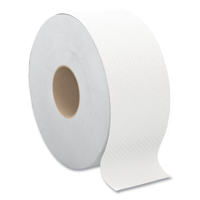JRT Jumbo Bath Tissue, Septic Safe, 2-Ply, 3.5" x 750 ft, White, 12 Rolls/Carton