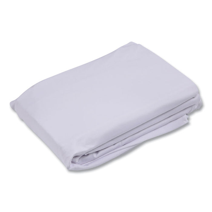 iGear Fabric Table Cover, Polyester/Spandex, 30" x 96", White