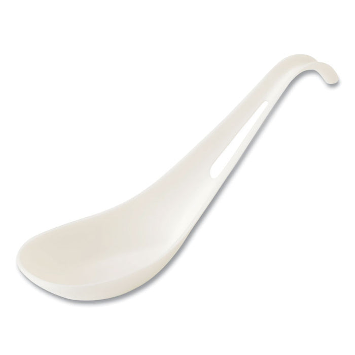 TPLA Bulk Cutlery, Asian Soup Spoon, Plastic, Light Beige, 500/Carton