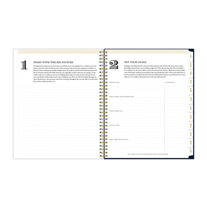 Day Designer Peyton Create-Your-Own Cover Weekly/Monthly Planner, Floral, 11 x 8.5, Navy, 12-Month (July to June): 2025-2026