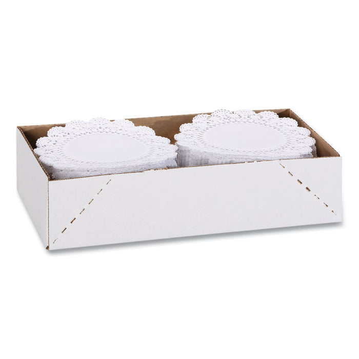 Cambridge Lace Doilies, Round, 6", White, 1,000/Carton