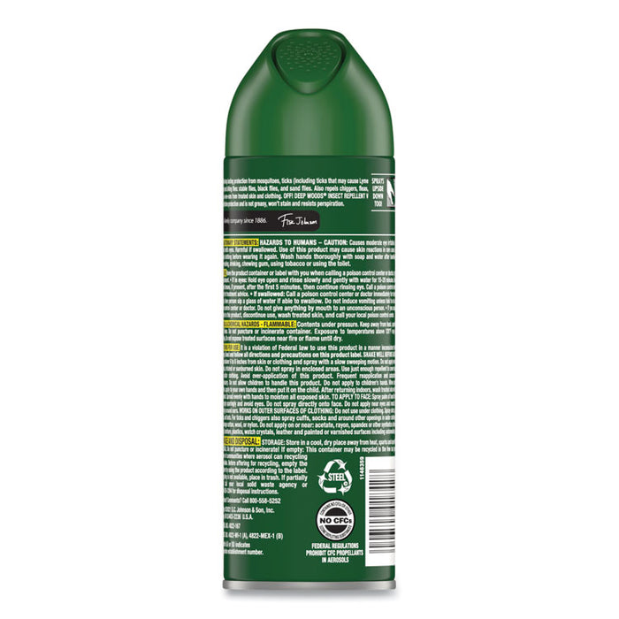 Deep Woods Insect Repellent, 6 oz Aerosol Spray, 12/Carton