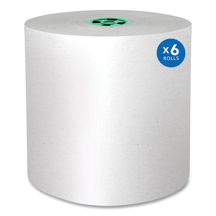 Pro Hard Roll Paper Towels with Absorbency Pockets for Scott Pro Dispenser, Green Core Only, 1-Ply, 7.5" x 900 ft,6 Rolls/CT