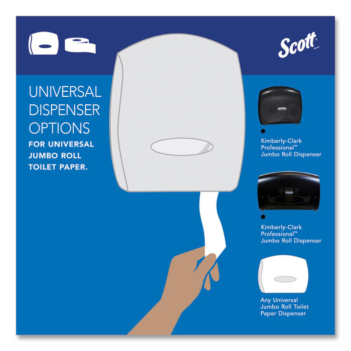 Essential 100% Recycled Fiber JRT Bathroom Tissue for Business, Septic Safe, 2-Ply, 3.55" x 1,000 ft, White, 12 Rolls/Carton