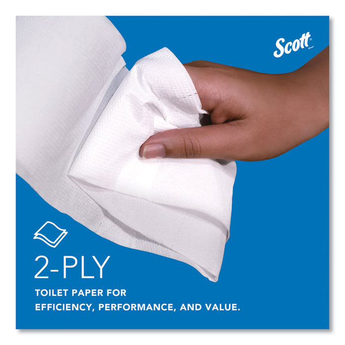 Essential JRT Jumbo Roll Bathroom Tissue, Septic Safe, 2-Ply, 3.55" x 1,000 ft, White, 4 Rolls/Carton