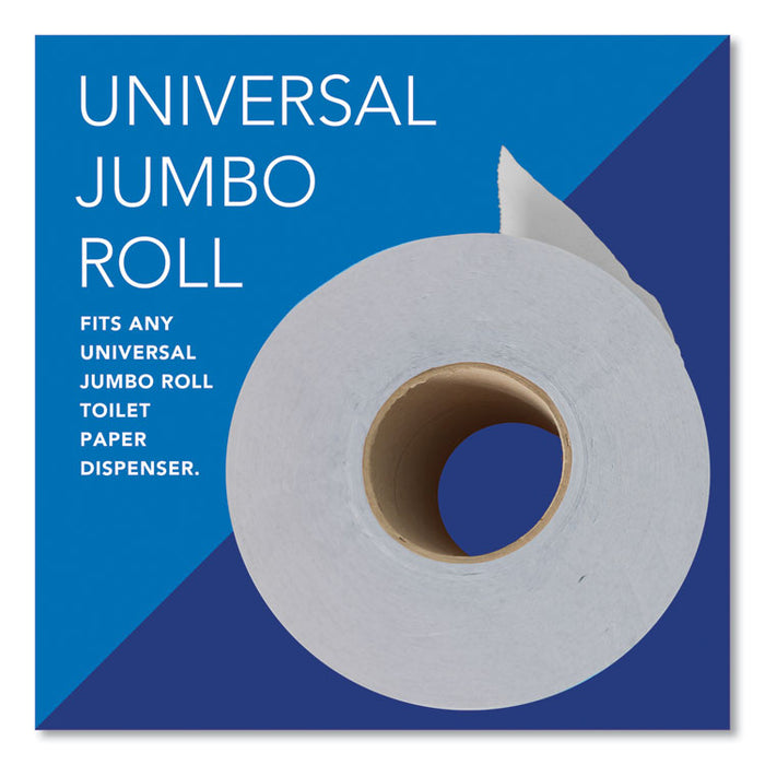 Essential JRT Jumbo Roll Bathroom Tissue, Septic Safe, 2-Ply, 3.55" x 1,000 ft, White, 4 Rolls/Carton