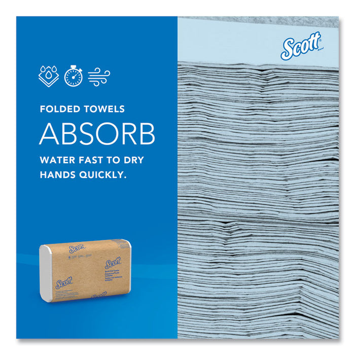 Multi-Fold Towels, Absorbency Pockets, 1-Ply, 9.2 x 9.4, White, 250 Sheets/Pack, 12 Packs/Carton