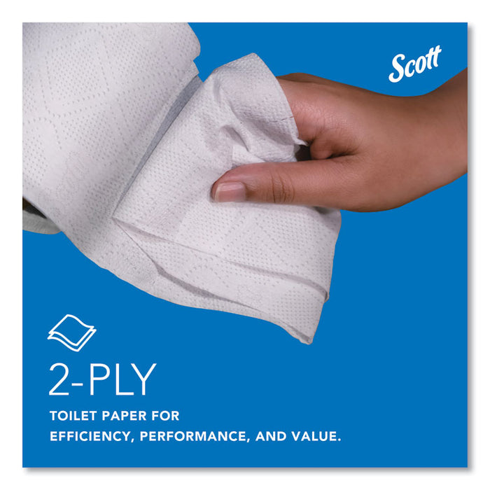 Essential Standard Roll Bathroom Tissue for Business, Septic Safe, 2-Ply, White, 550 Sheets/Roll, 80 Rolls/Carton