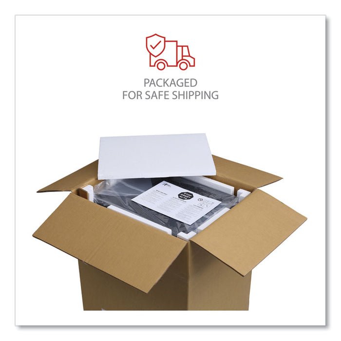 File Pedestal with Full-Length Pull, Left or Right, 2 Legal/Letter-Size File Drawers, Light Gray, 14.96" x 19.29" x 27.75"