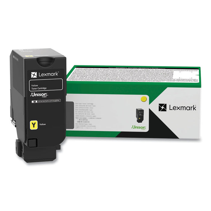 74C0SYG Return Program Toner, 7,000 Page-Yield, Yellow