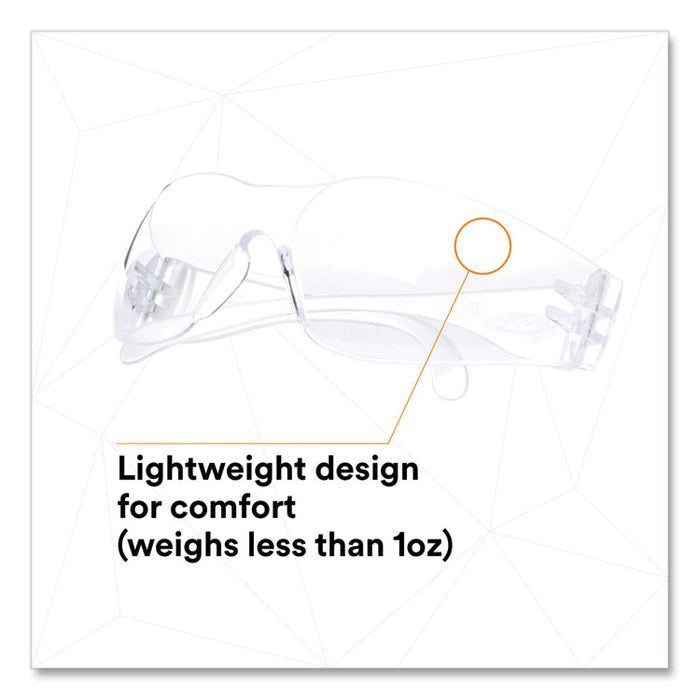 Virtua Protective Eyewear, Frameless, Clear Single Lens