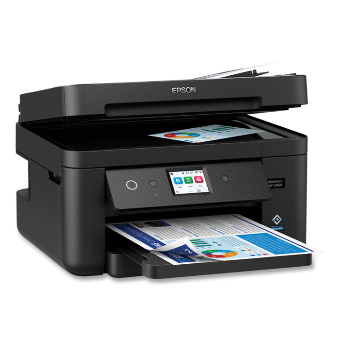 WorkForce WF-2960 Wireless All-in-One Inkjet Printer, Copy/Fax/Print/Scan