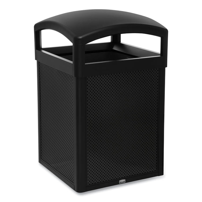 TAILOR Decorative Outdoor Waste Receptacle Frames, 41 gal, Metal, Black