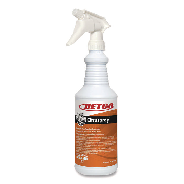 Citruspray Degreaser, Citrus Orange Scent; 32 oz Bottle, 12/Carton