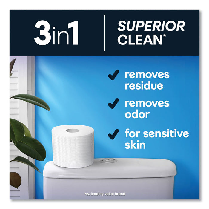 Ultra CleanCare Toilet Paper, Strong Tissue, Septic Safe, 1-Ply, White, 284 Sheets/Roll, 12 Rolls/Pack, 48 Rolls/Carton