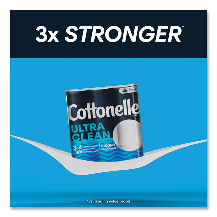 Ultra CleanCare Toilet Paper, Strong Tissue, Septic Safe, 1-Ply, White, 284 Sheets/Roll, 12 Rolls/Pack, 48 Rolls/Carton