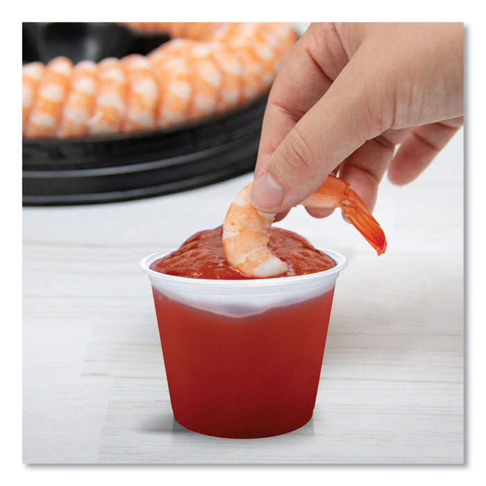 Conex Complements Portion/Medicine Cups, 5.5 oz, Plastic, Translucent, 125/Bag, 20 Bags/Carton