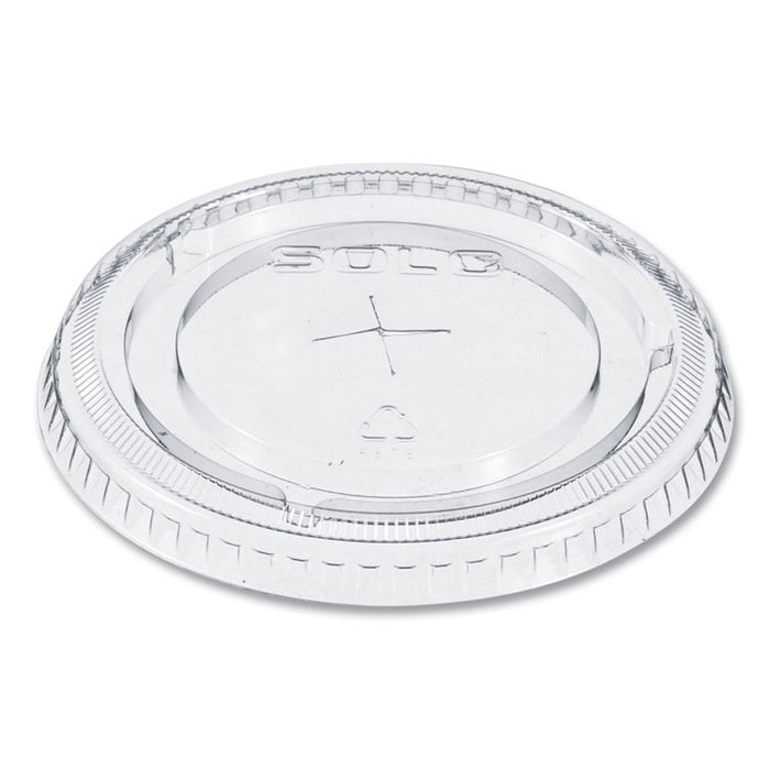 Straw-Slot Cold Cup Lids, Fits 9 oz to 20 oz Cold Cups, Plastic, Clear, 100/Sleeve, 10 Sleeves/Carton