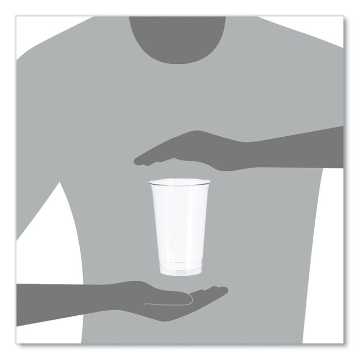 Ultra Clear PETE Cold Cups, 20 oz, Plastic, Clear, 50/Sleeve, 20 Sleeves/Carton