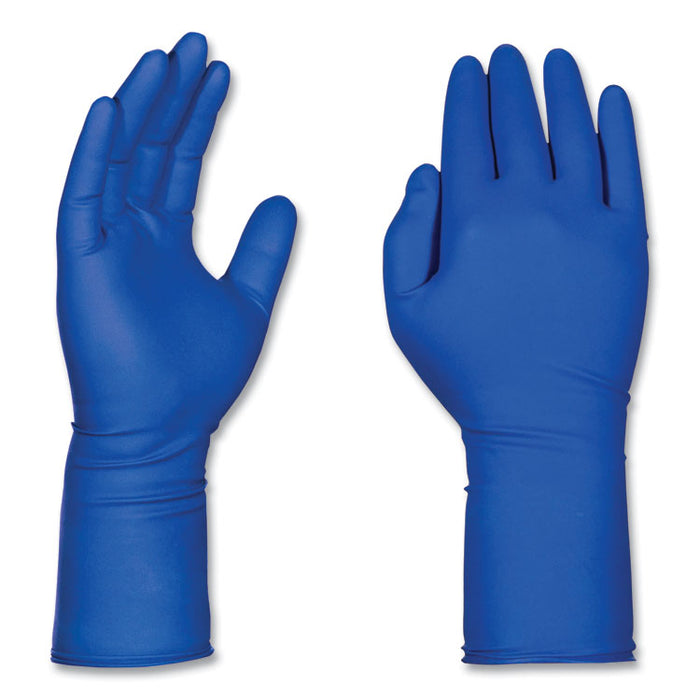 Latex Exam Gloves, Powder-Free, Medium, 13 mil Thick, 11.6" Long, Blue, 50/Box, 10 Boxes/Carton