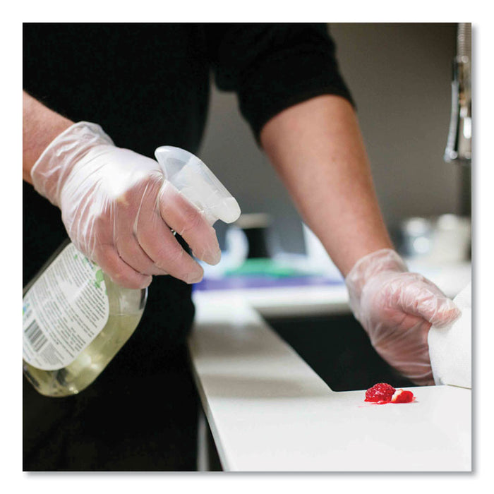 Industrial Vinyl Gloves, Powder-Free, Small, 3 mil Thick, 9.5" Long, Clear, 100/Box, 10 Boxes/Carton