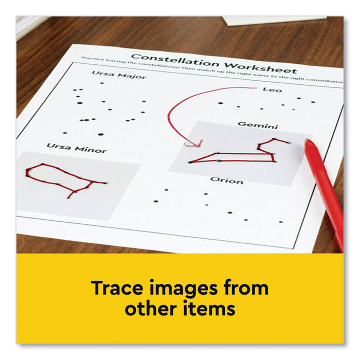 Transparent Notes, 2.88" x 2.88", Clear, 36 Sheets/Pad, 10 Pads/Pack