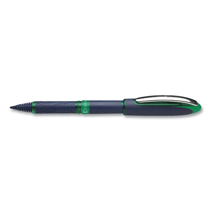 One Business Rollerball Pen, Stick, Fine 0.6 mm, Assorted Ink and Barrel Colors, 4/Pack