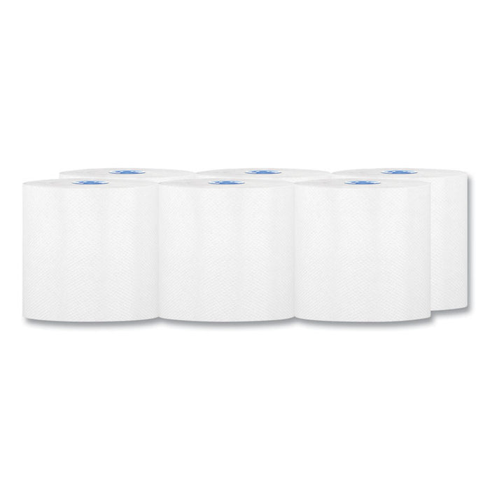 Perform Hardwound Roll Towels for Tandem Dispensers, 1-Ply, 7.5" x 1,050 ft, Ultra White, 6/Carton