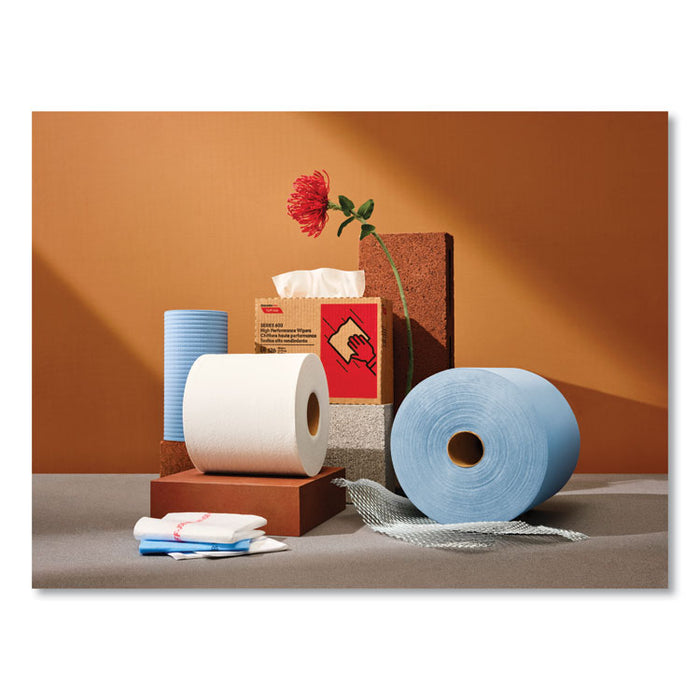 Tuff-Job Double Recrepe Wipers, 9.75 x 16.5, White, 100/Box, 8 Box/Carton